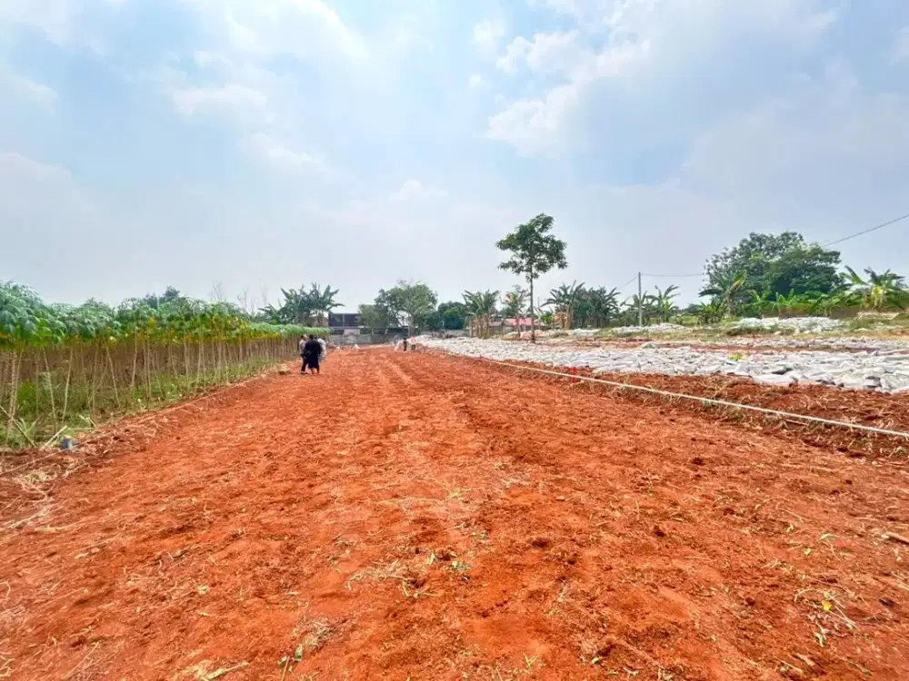 Tanah Dijual Akses Mudah ke Jl Raya Bojonggede - Kemang