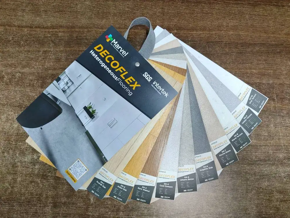 Vinyl Roll Marvel Heterogeneous Decoflex/Karpet Lantai Vinyl Anti Bakt