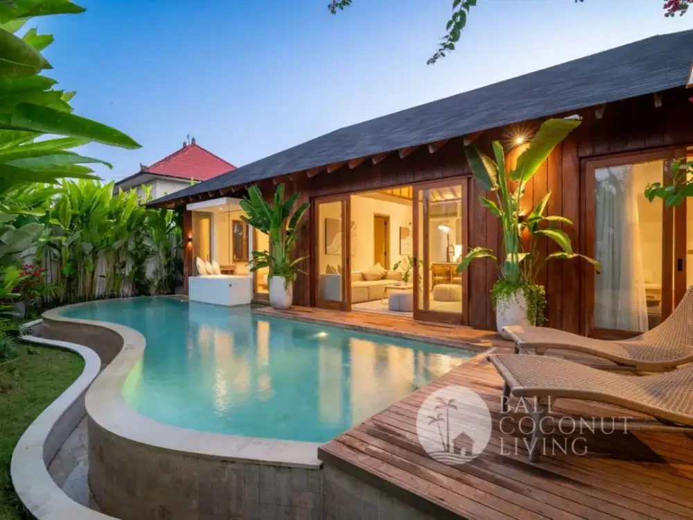 Forest Bloom Villa - FOR SALE LEASEHOLD UNTIL 2056 2BR WOODEN SPLENDOR VILLA IN CANGGU AREA
