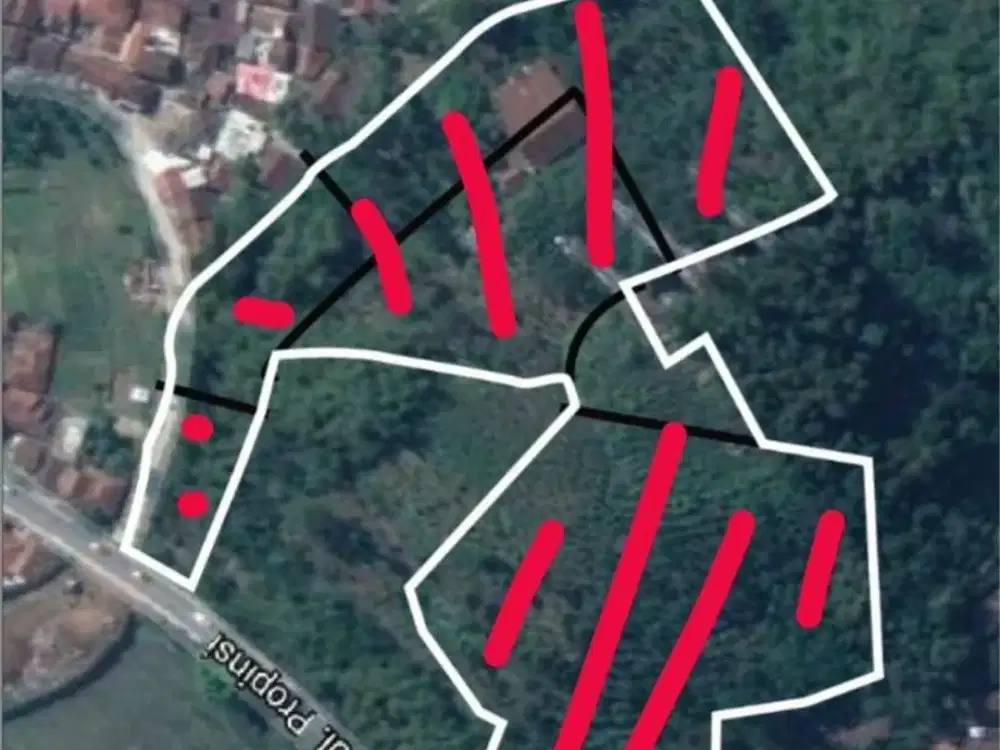 Dijual Tanah Pasir Jambu, Ciwidey main road, bonus villa 400m [ID 744]