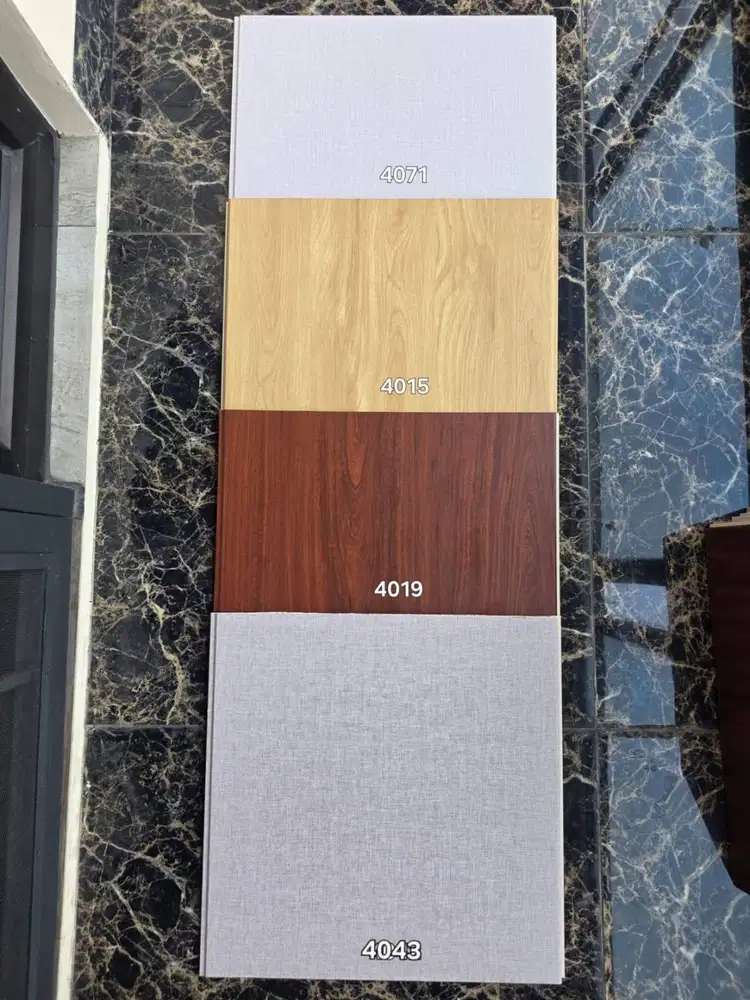 PVC Wallboard Motif Kayu Arni - Panel Dinding Tebal 8mm Mudah Pasang