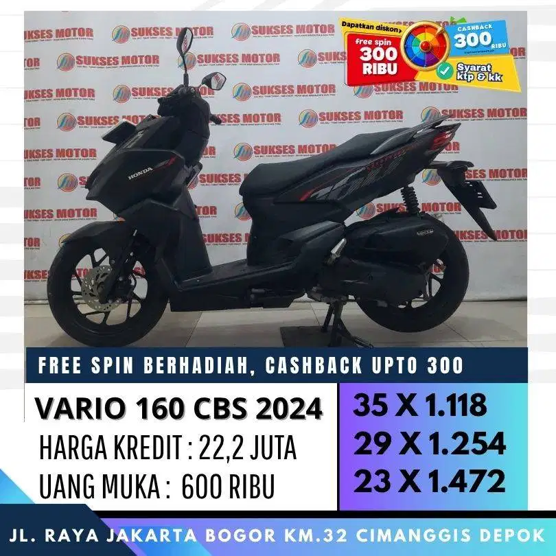 DP 600 VARIO 160 CBS 2024 MULUS CASH KREDIT PROMO CASHBACK 300