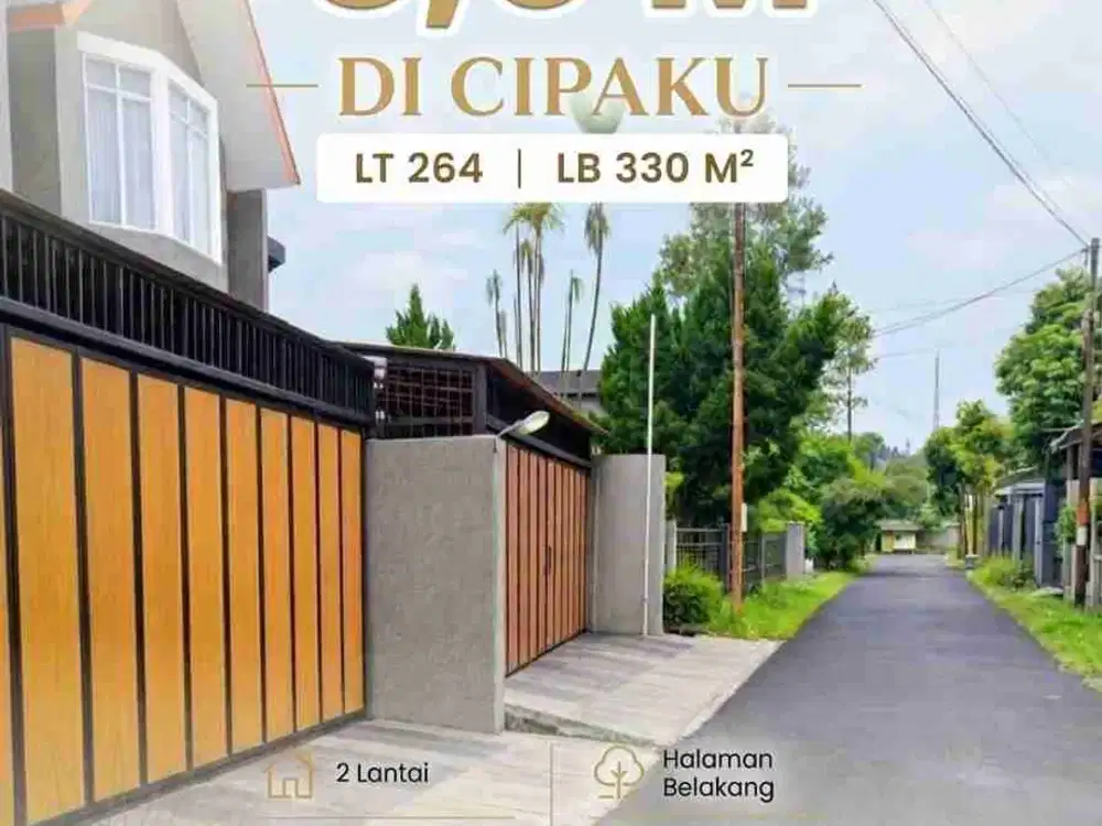 Rumah Cantik Cipaku Setiabudi Dekat Gegerakalong Bandung