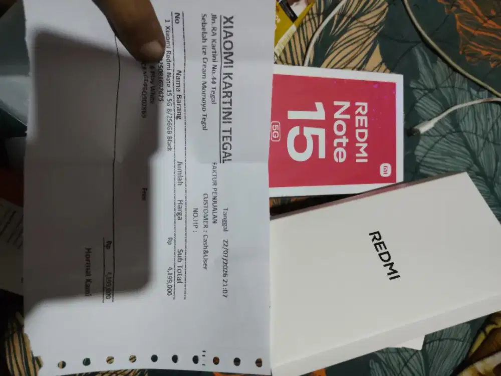 Redmi not 15 5g 8+4/256