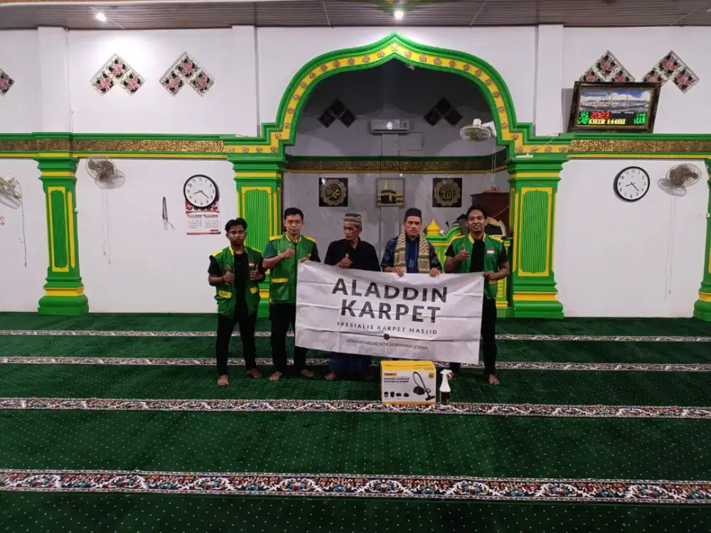 Karpet Masjid Tipe Maulana Hijau Bintik