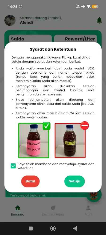 Di cari minyak jelantah