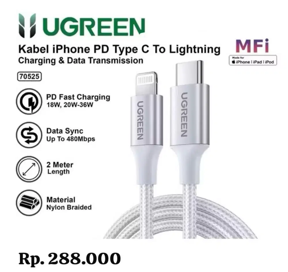 KABEL DATA UGREEN C TO L