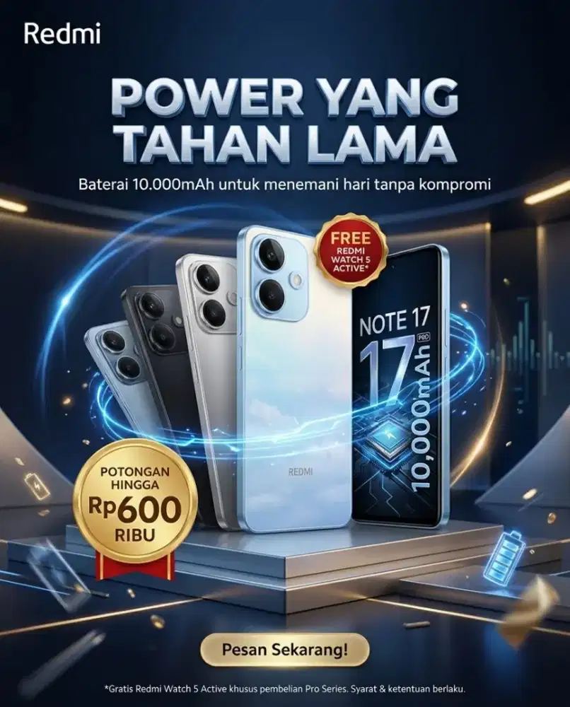 Redmi Note 17 Series Promo Free Jam