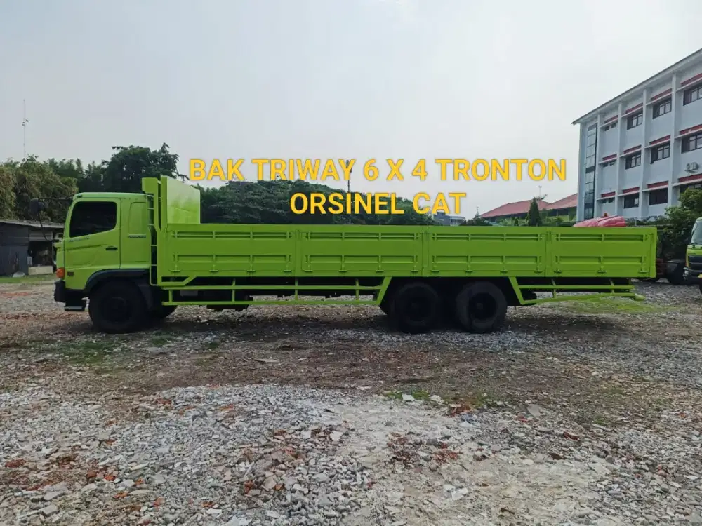 HINO LOHAN FM260JW ASLI LONG BAK TRIWAY BARU 6X4 TRONTON SIAP JALAN