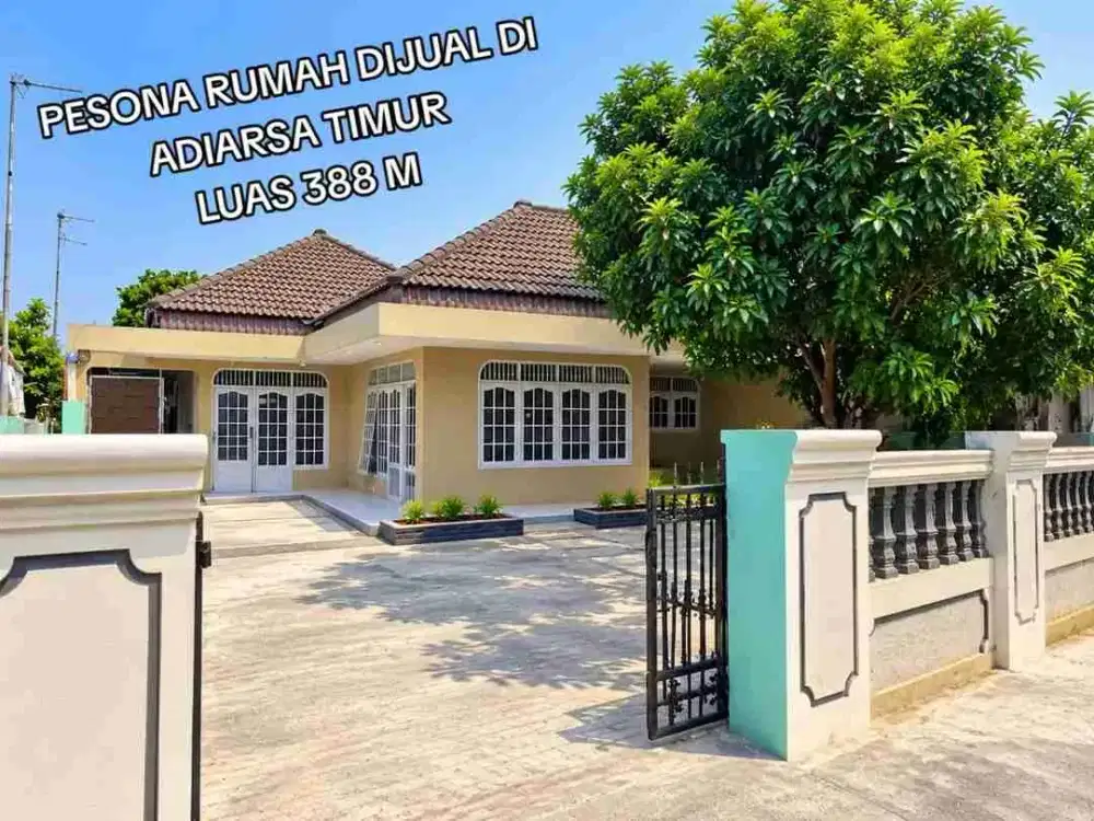 Dijual Rumah Luas 388 m Halaman Luas Parkiran 5 Mobil Ke Kampus Unsika Hanya 5 Menit