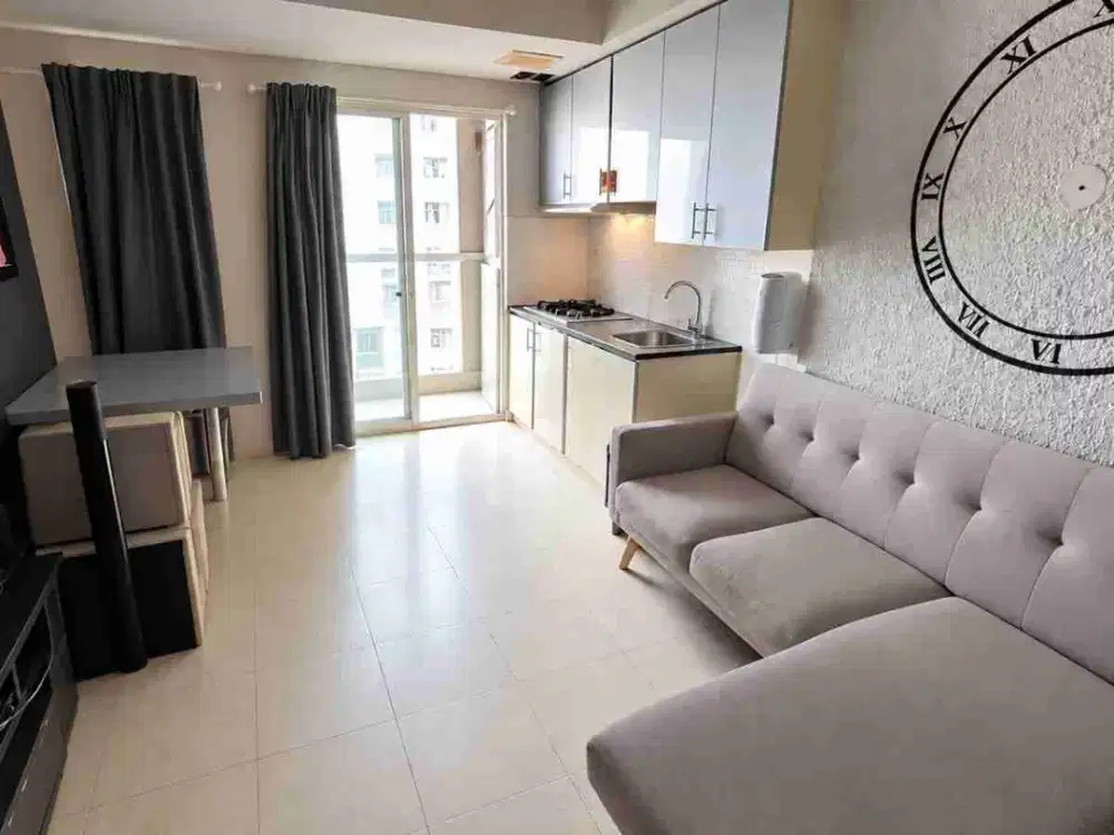 Dijual Unit Apartemen Mediterania Garden Residence Tipe 2BR+ Kondisi Furnished dan Lokasi Startegis