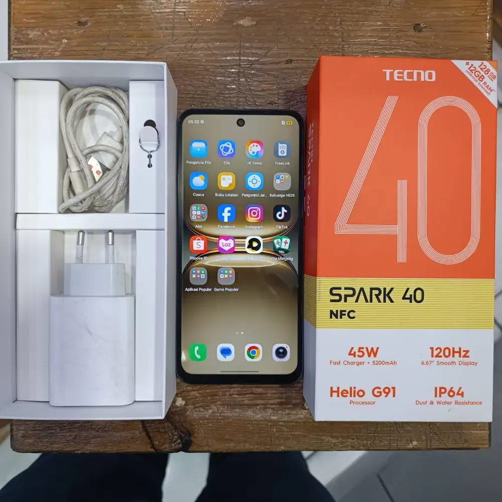 Tecno Spark 40 6/128 Titanium Grey, Bekas