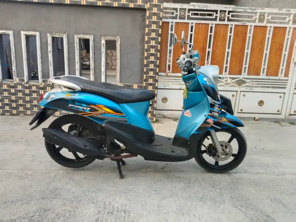 Yamaha Fino tahun 2012 plat 2027, mesin cvt stater aman siap pakai