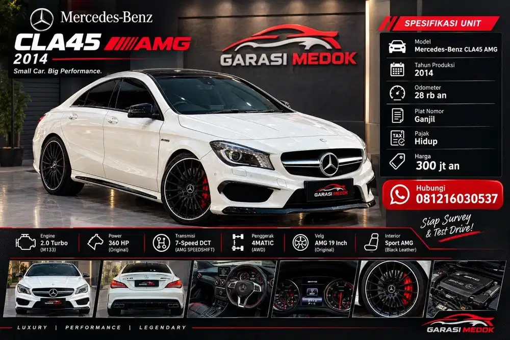Mercedes Benz Mercy CLA45 CLA 45 AMG 2014 pk 2015 Antik Low KM Murah