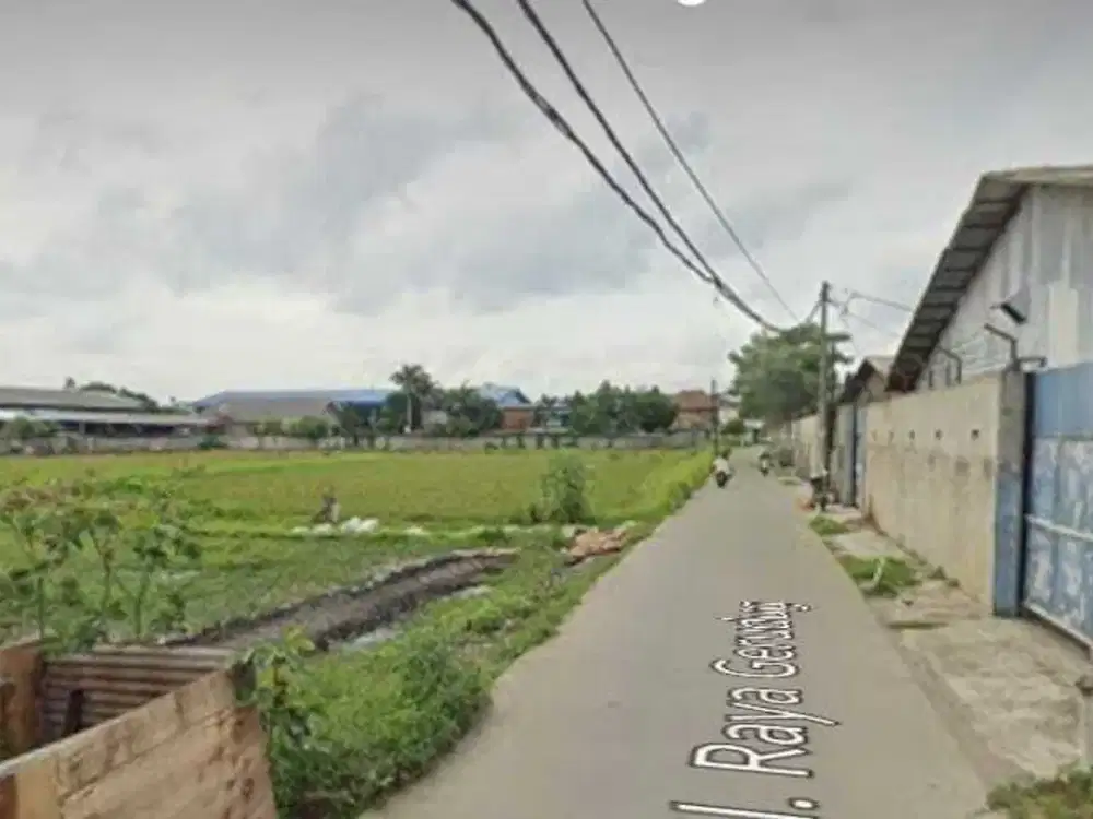 Dijual Tanah Sawah 2.125m2 di Jalan Gerudug, Sepatan, Area Industri, Gudang, SHM.