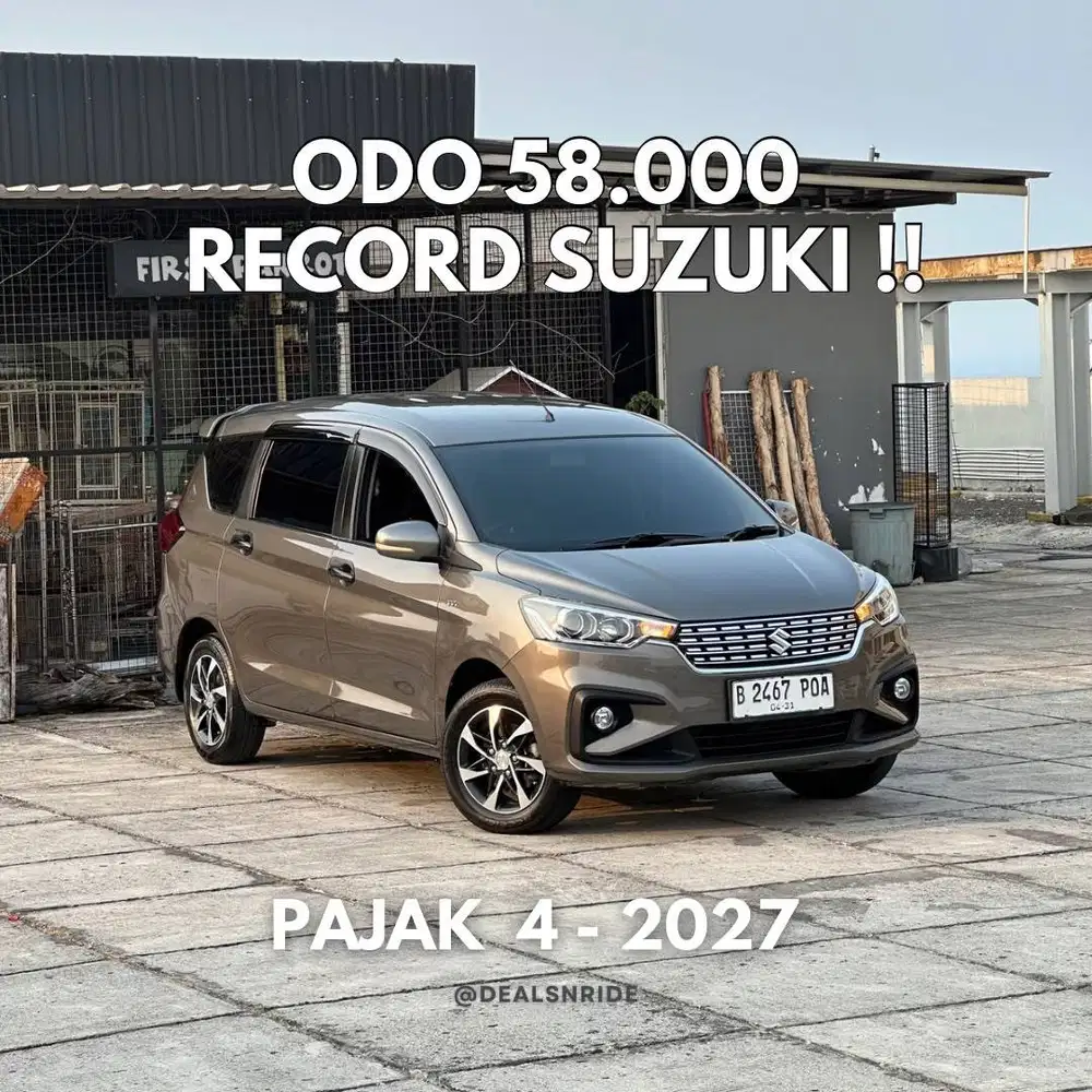 ODO 58.000 ANTIKK !! PAJAK 4/2027 SUZUKI ERTIGA GX AT 2021 MURAH MERIA