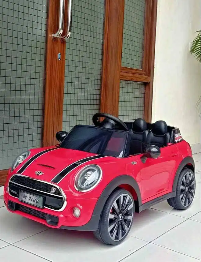 Mainan Mobil Aki Anak BAN KARET Mini Cooper PMB M 7188 EVA
