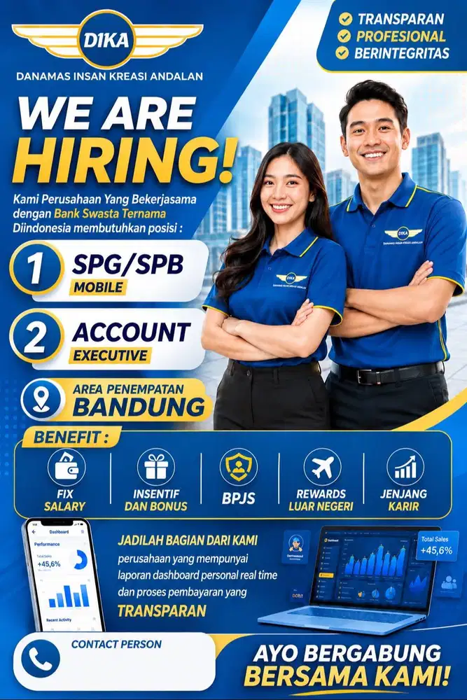 DIBUTUHKAN SEGERA KANDIDAT TERBAIK SPV SPB/SPG