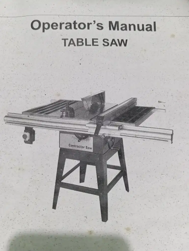 Tablesaw/kontraktor saw