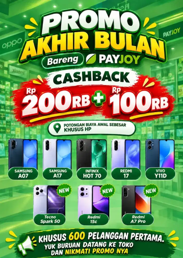 Cashback 300ribu