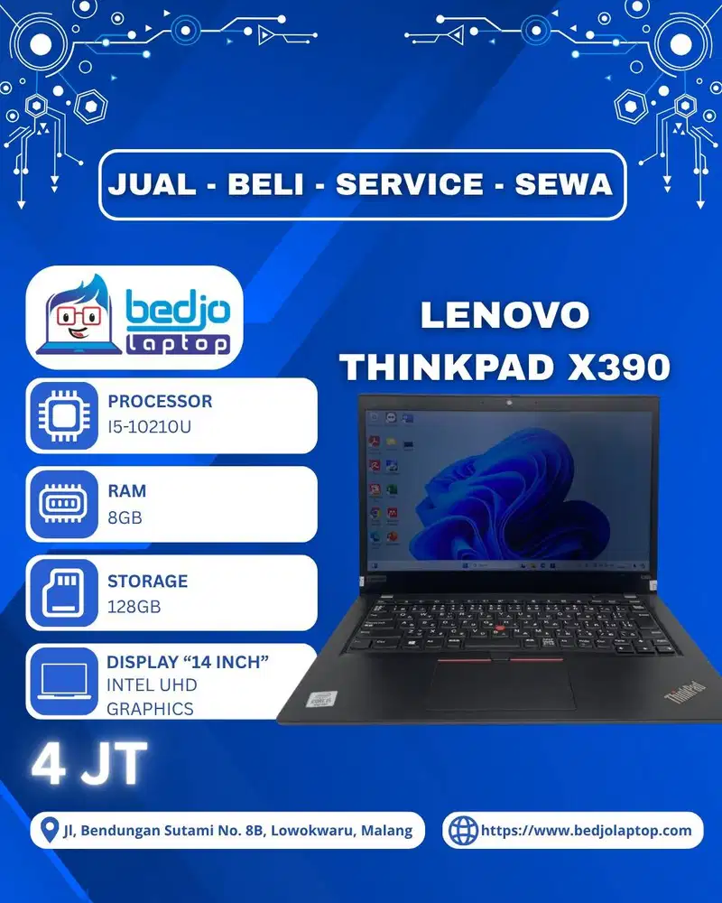 ThinkPad Ringkas, Lenovo ThinkPad X390, laptop untuk kerja