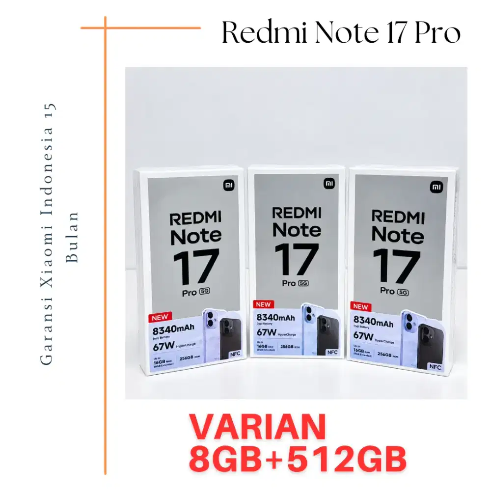 Redmi Note 17 Pro Garansi Resmi Indonesia