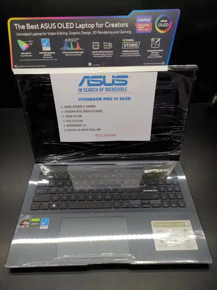 Laptop Asus Vivobook Pro 15 Oled Second Fullset No Minus
