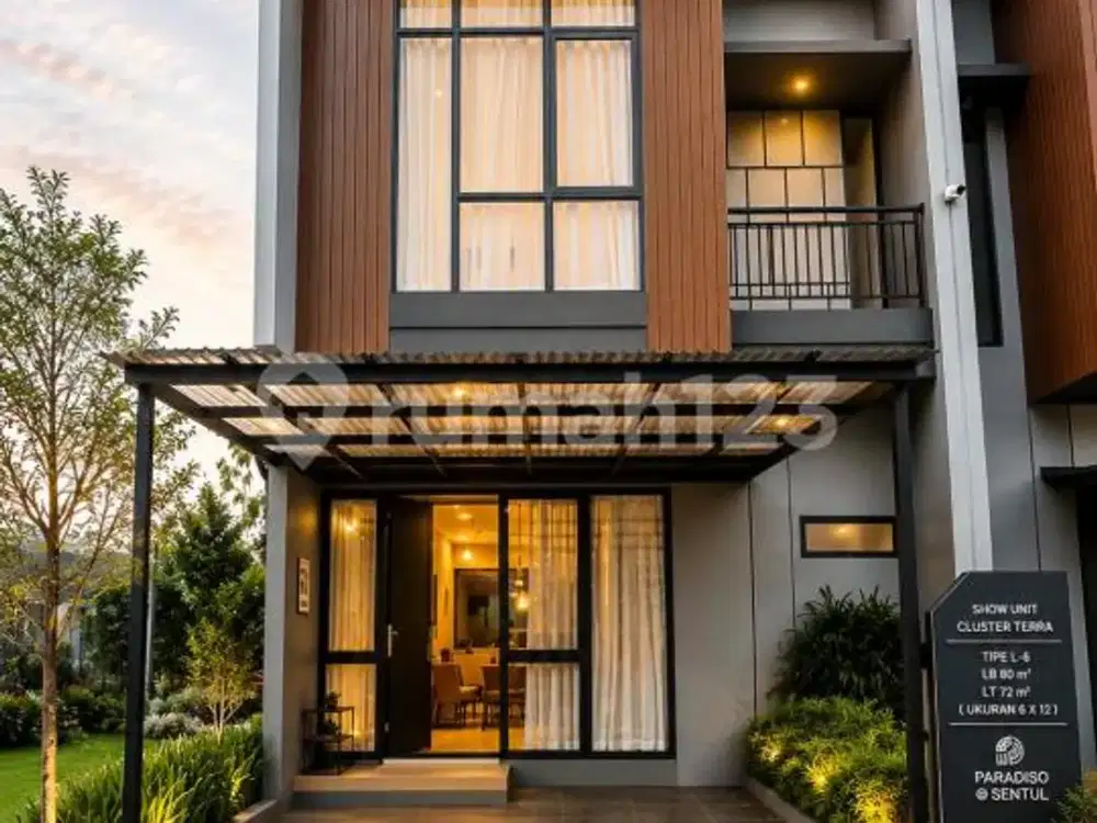 Rumah Cantik 3 BR di Paradiso Sentul, Jawa Barat