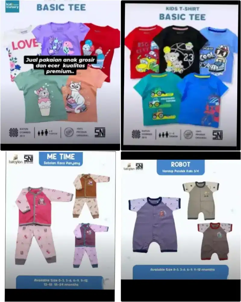 PAKET USAHA BAJU ANAK DAN BAYI