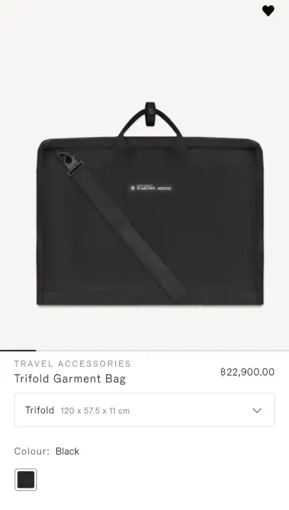 Trifold Garment Bag Rimowa