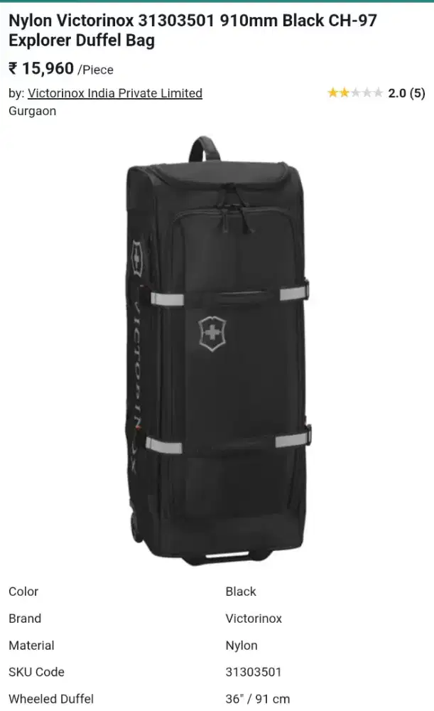 Victorinox Duffel Bag