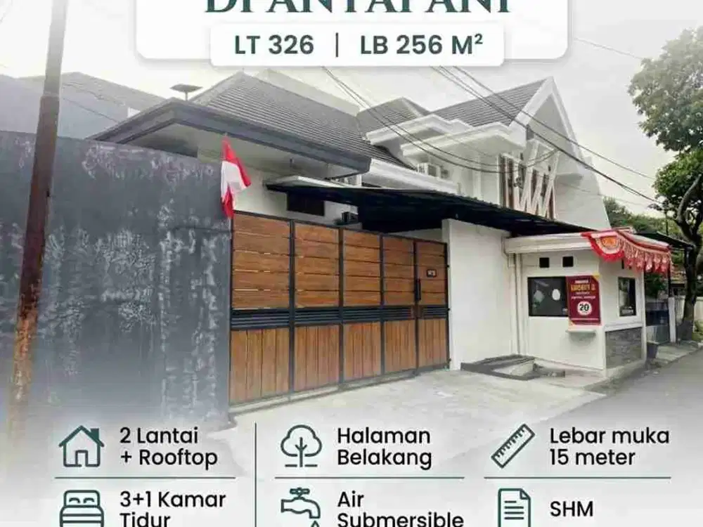 Rumah Luas Terusan Jakarta Antapani Dekat Kiaracondong Bandung