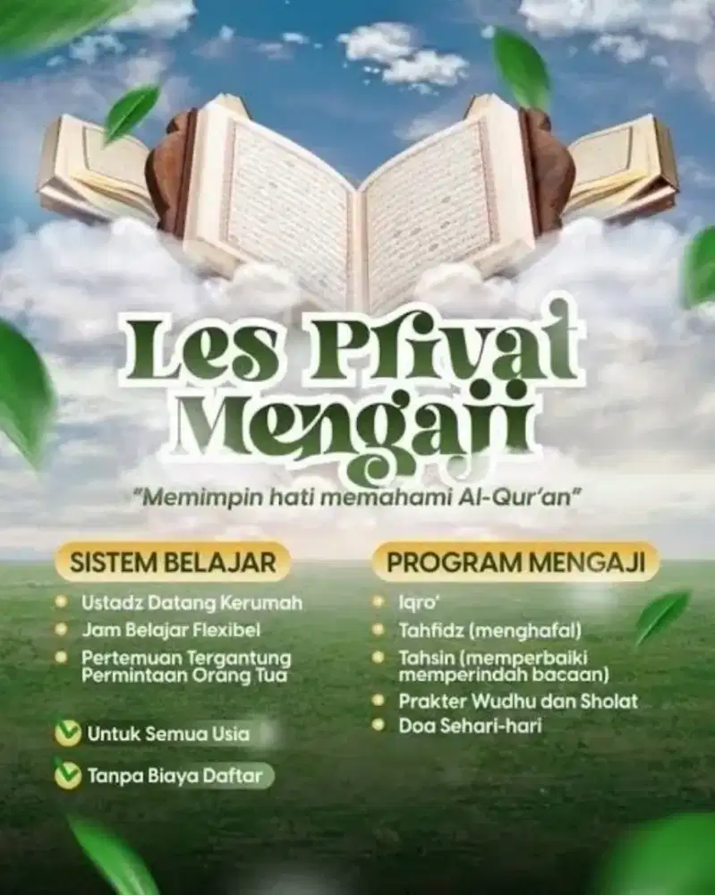 Jasa Belajar Mengaji Semua Usia