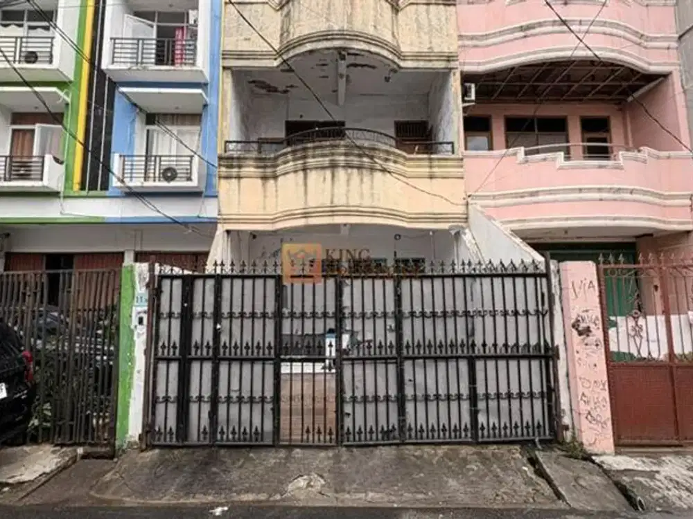 Dijual Rumah 4BR 3 Lantai Mangga Besar Jakarta Barat Strategis, SHM, Dekat Pasar Sawah Besar, Glodok & Kota Tua