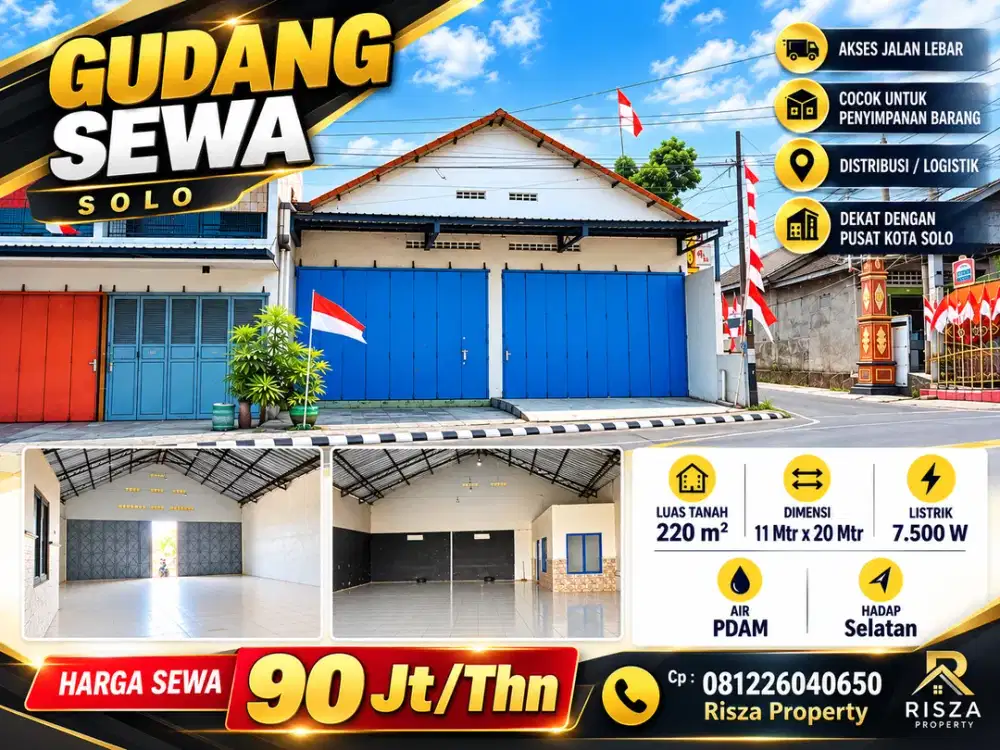 Sewa Gudang Ruang Usaha Area Mojosongo Solo Utara, Akses Truck