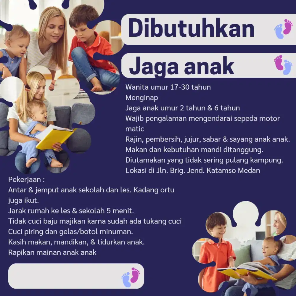 Cari jaga anak / babysitter