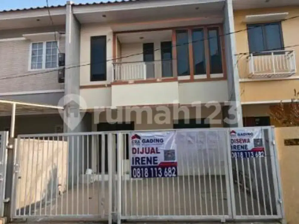 Disewa Rumah 2 Lantai 6X20 di Gading Griya