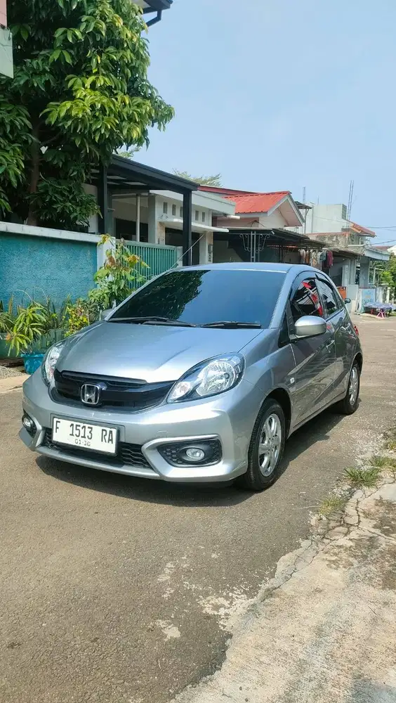 Honda Brio Satya E Matic 2017 Silver KM 73RB