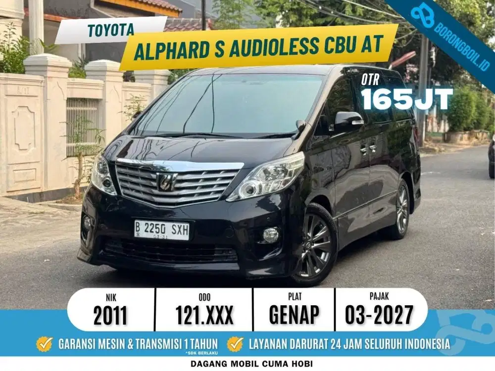 TERMURAH!!ALPHARD S AUDIOLESS AT 2011 SIAP PAKAI