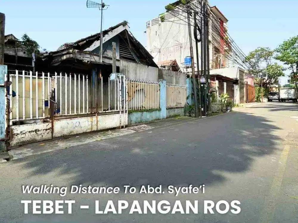 Tanah Lapangan Ros 1 Tebet Jakarta Selatan Strategis Kh Abdul Syafei Walking Distance Dekat Kota Casablanca