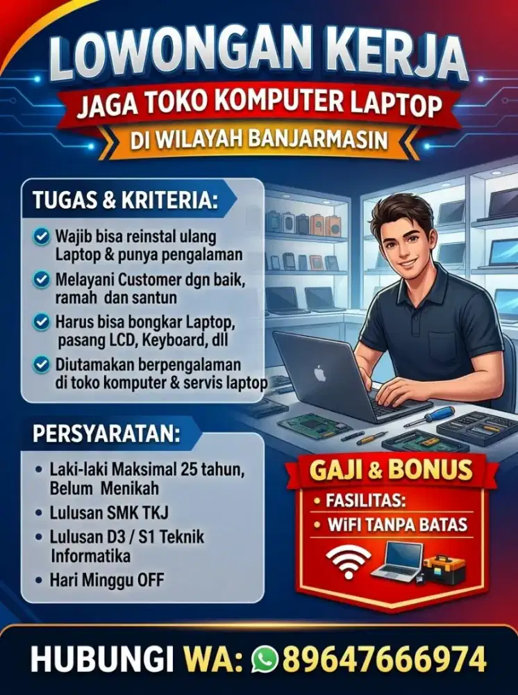 Jaga toko komputer banjarmasin