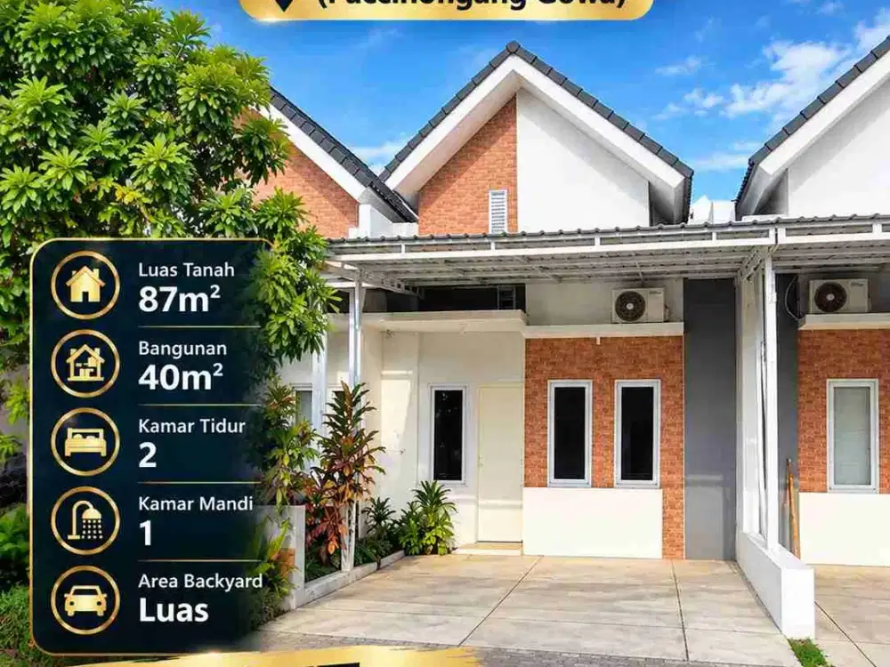 DIJUAL RUMAH SECOND MANGGARUPI GOWA DEKAT HERTASNING BARU