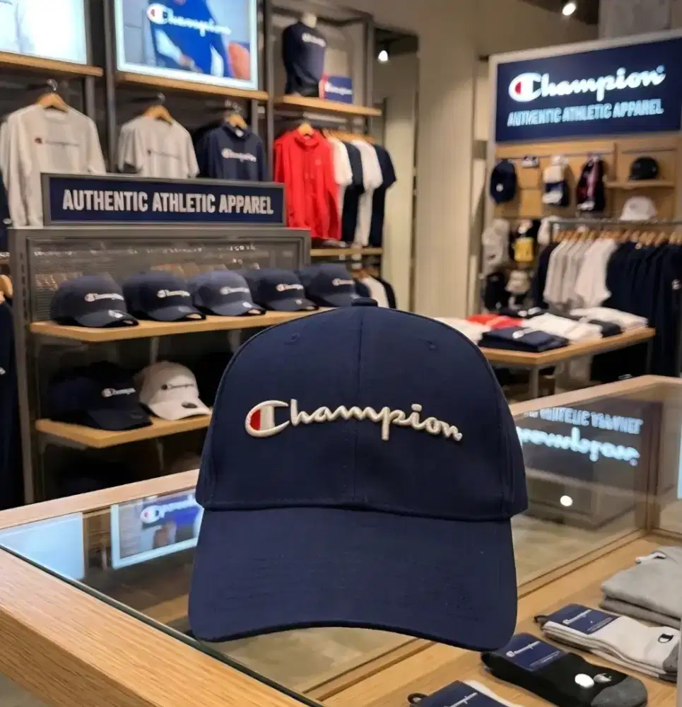Topi Mewah Champion Original Second Warna Navy