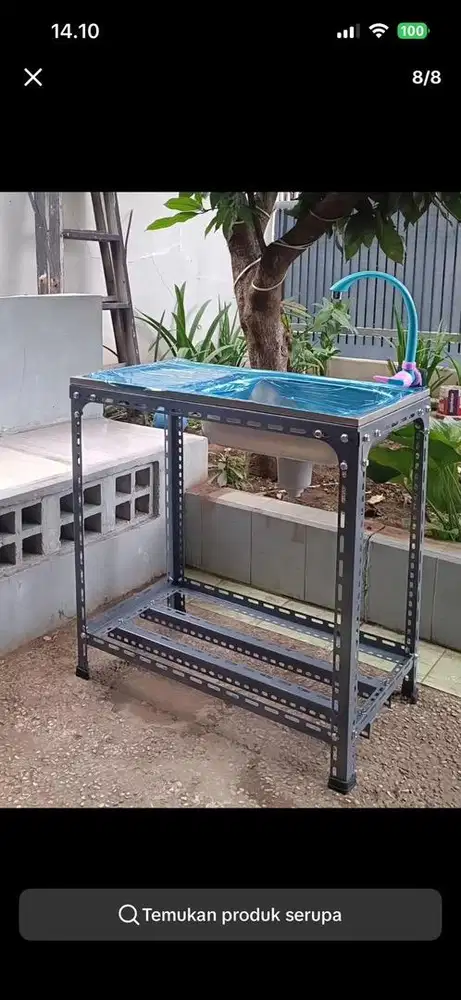 Cuci piring portable wastafel