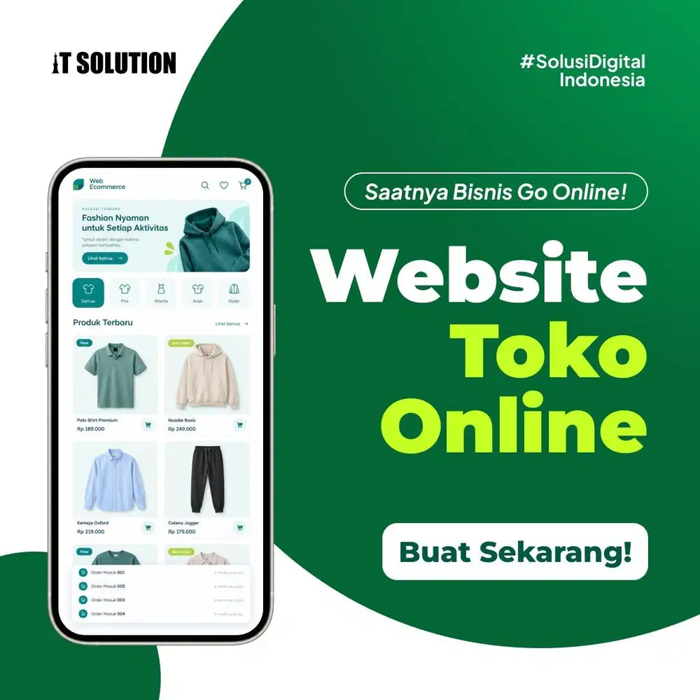 Jasa Pembuatan Website Toko Online Profesional