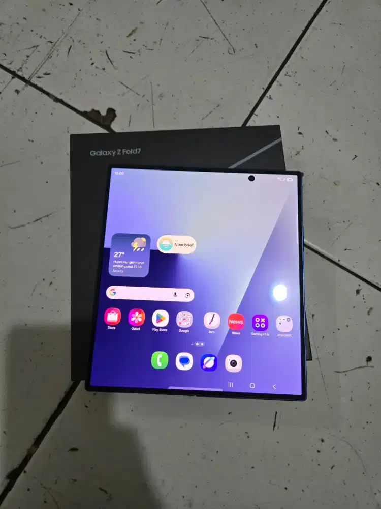 Samsung Z Fold 7 5G 12/256gb Sein Mulus Terawat Garansi Aktif