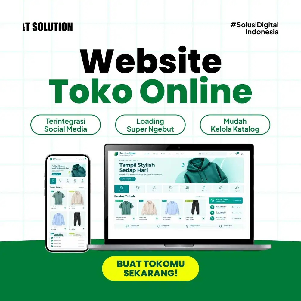 Jasa Pembuatan Website Toko Online Profesional