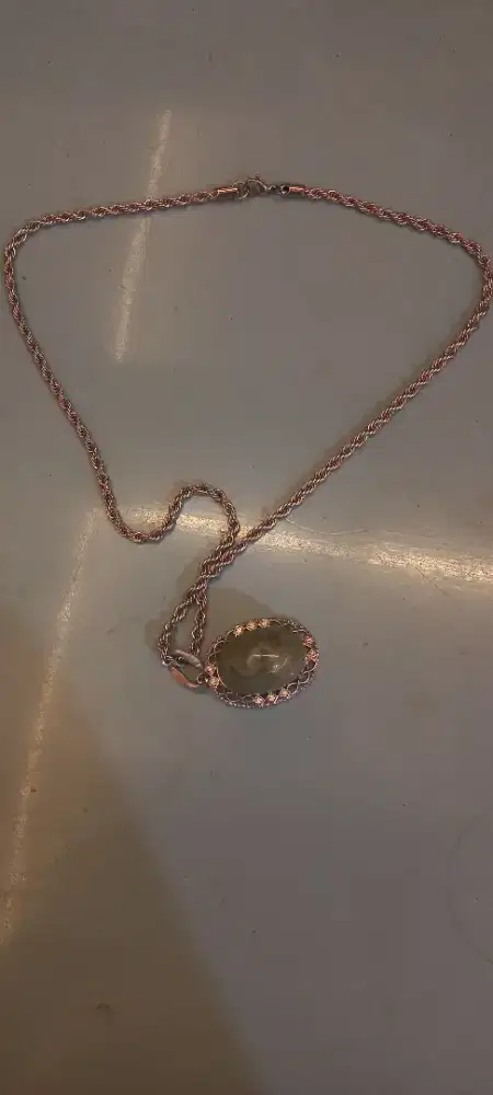 Kalung Liontin Giok Lumut Aceh