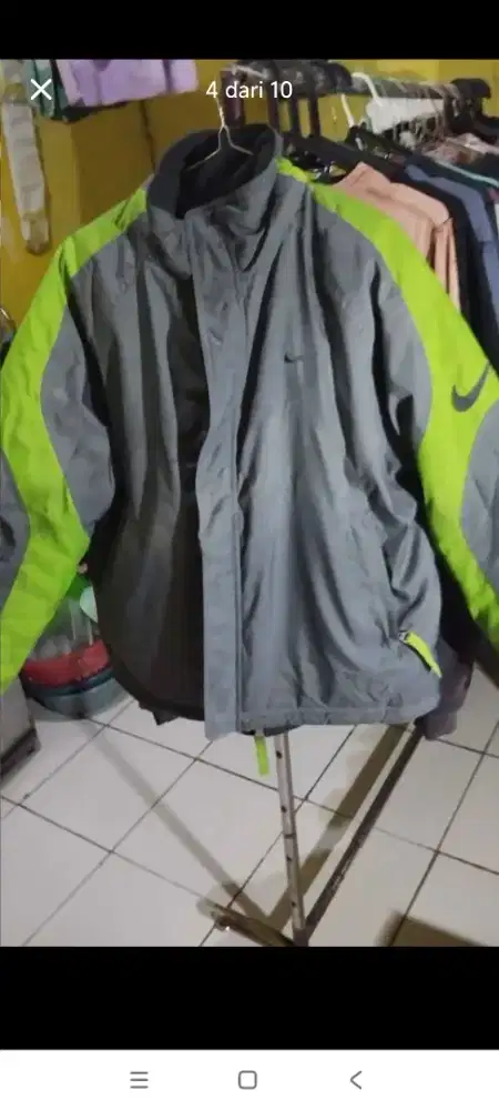 jaket Nike bisa luar dalam+hoodie