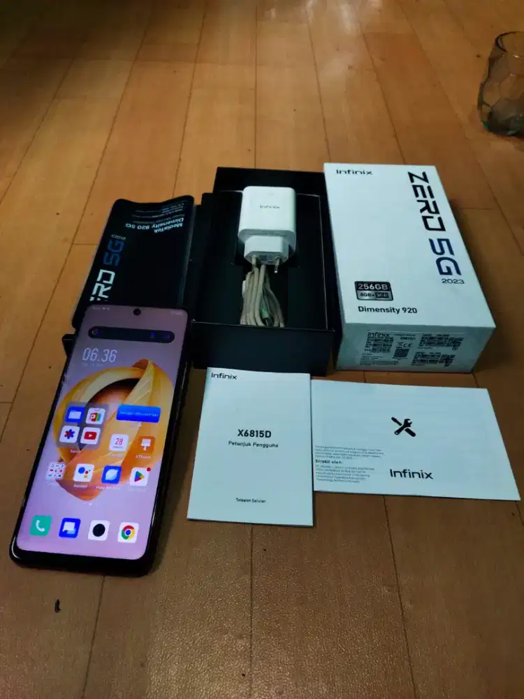 Infinix zero 5G 2023 ram 8/256 Gb fullset ori no minus